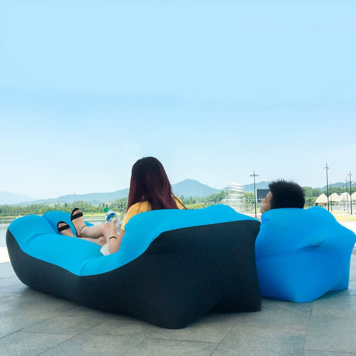 Portable Inflatable Bed, Outdo - Outdoor Camping Carpet avis et prix