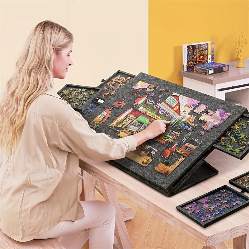 6-Drawer 1500pcs Jigsaw Puzzle - Camp Table Folding avis et prix