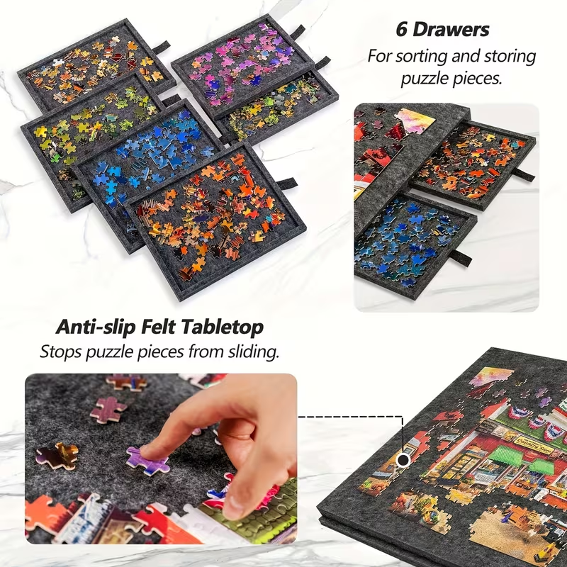 6-Drawer 1500pcs Jigsaw Puzzle - Camp Table Folding avis et prix