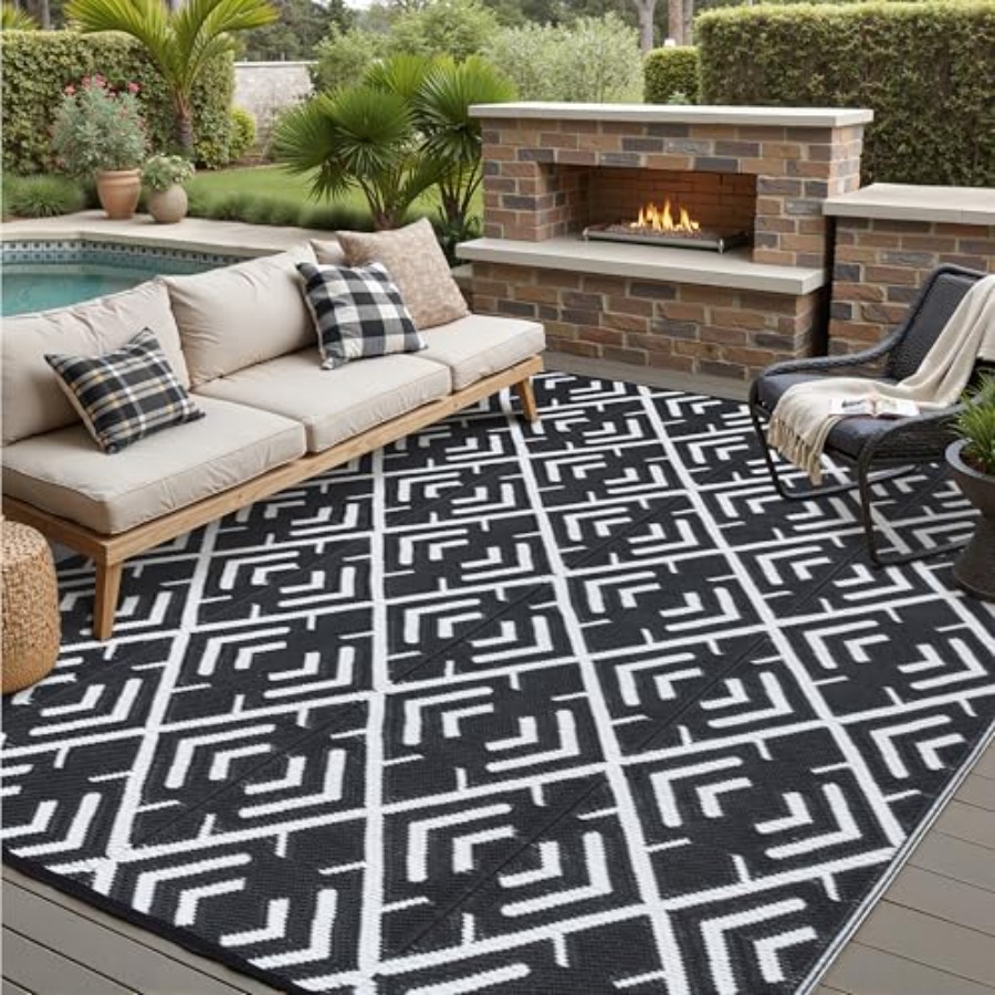 RV outdoor rug waterproof mat  - Outdoor Camping Rugs 8X10 avis et prix