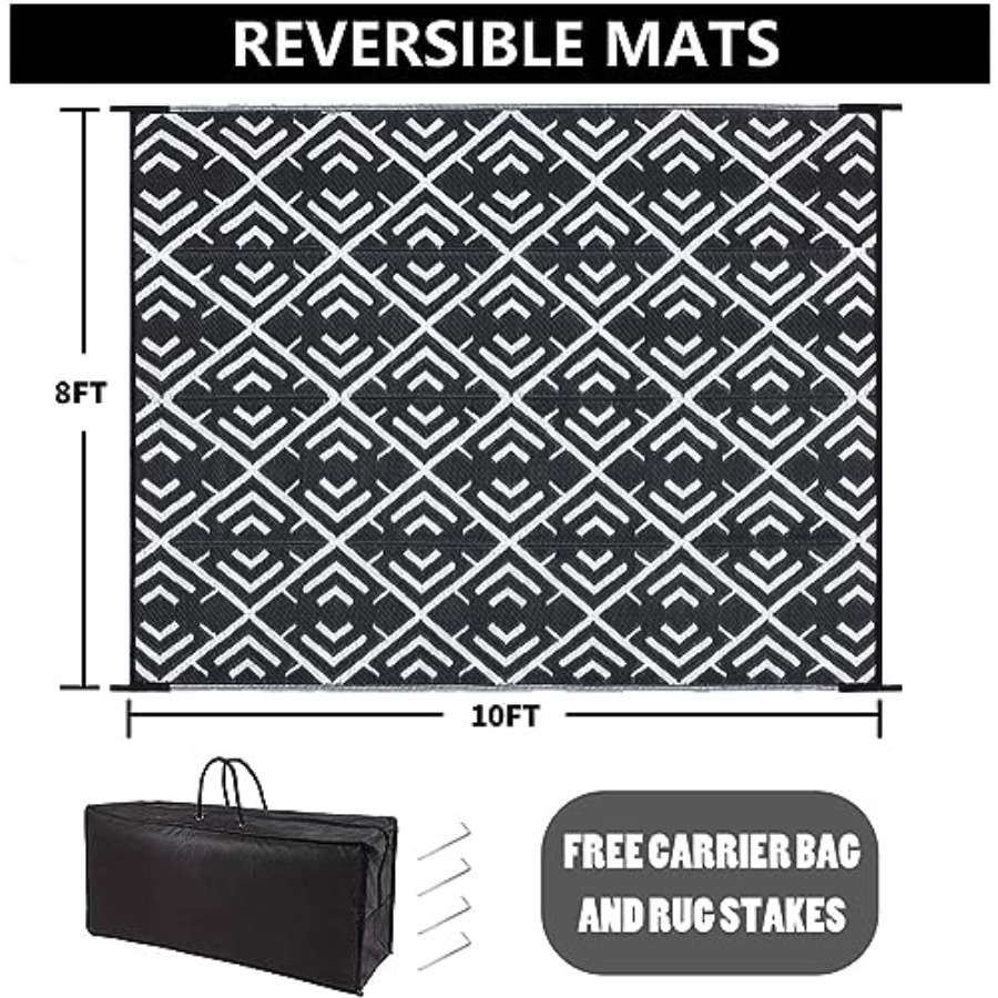 RV outdoor rug waterproof mat  - Outdoor Camping Rugs 8X10 avis et prix