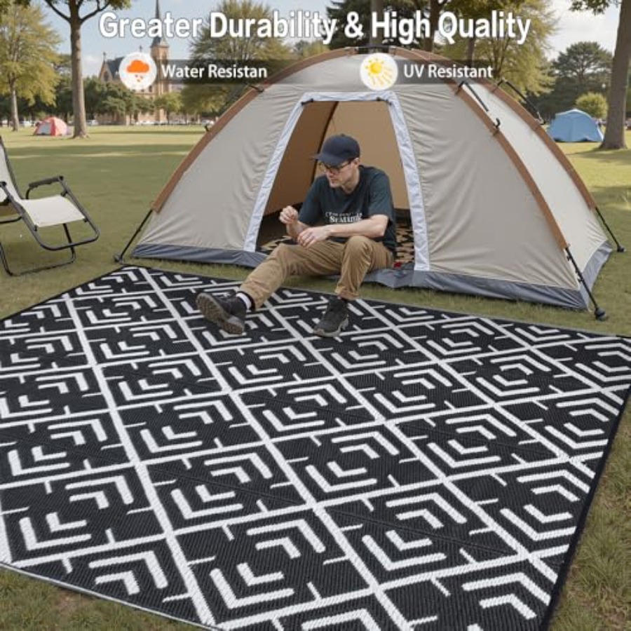 RV outdoor rug waterproof mat  - Outdoor Camping Rugs 8X10 avis et prix