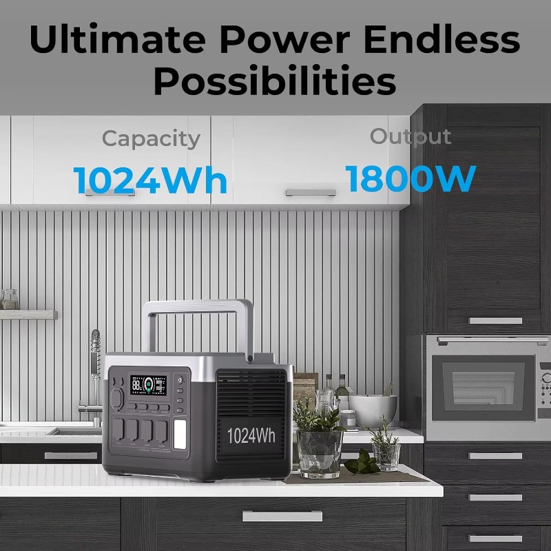 EU USA Warehouse 1800W 1024Wh  - Outdoor Camping Usa avis et prix
