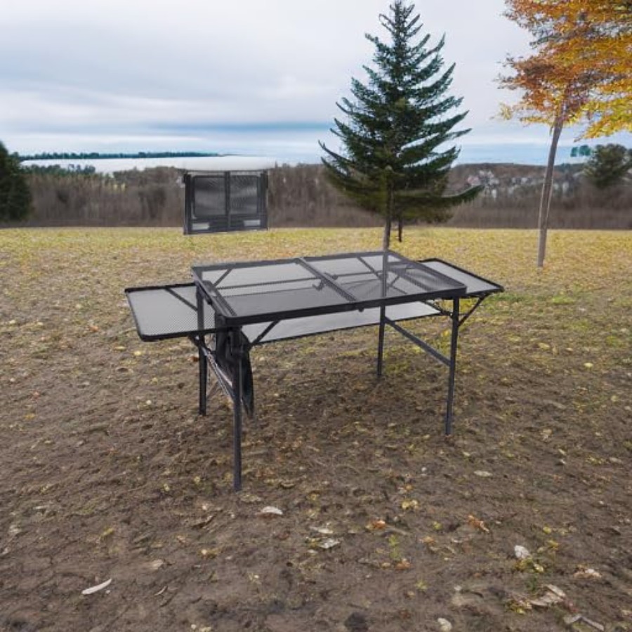 Folding Grill Table, Camping T - Camp Table Folding avis et prix