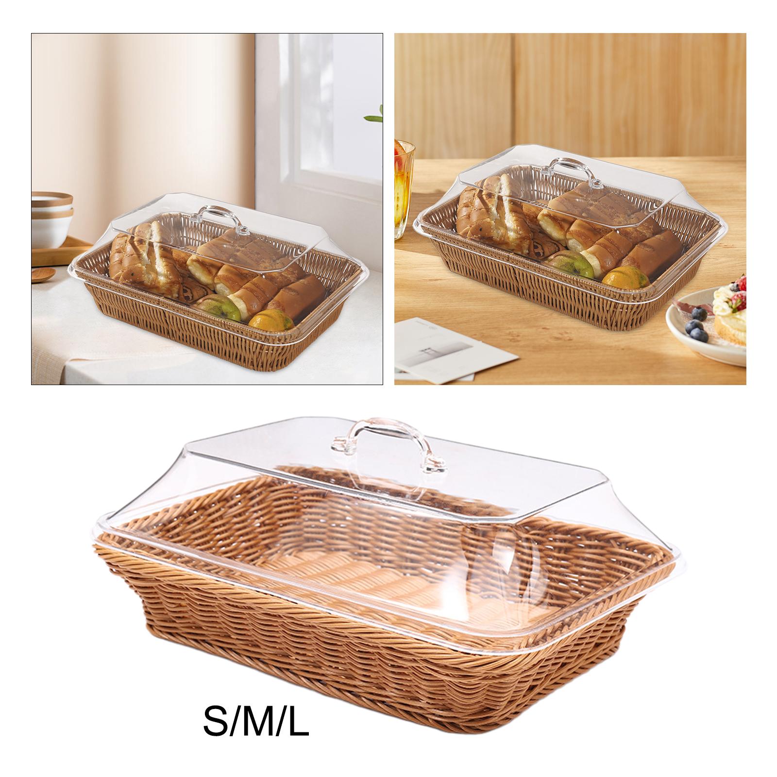 Woven Bread Basket with Lid Me - Outdoor Camping Meals avis et prix