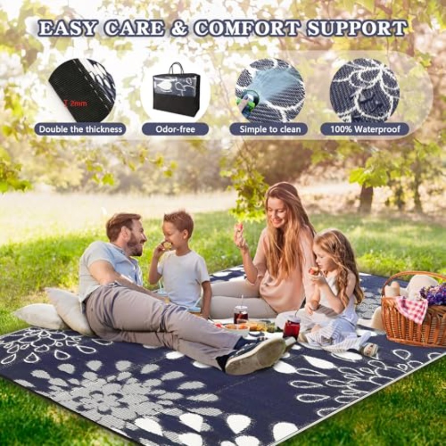 Outdoor 8x10 ft waterproof pat - Outdoor Camping Rugs 8X10 avis et prix