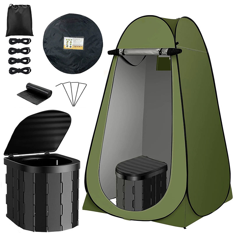 ‌Portable Pop-Up Toilet Tent P - Outdoor Camping Toilet Tent avis et prix
