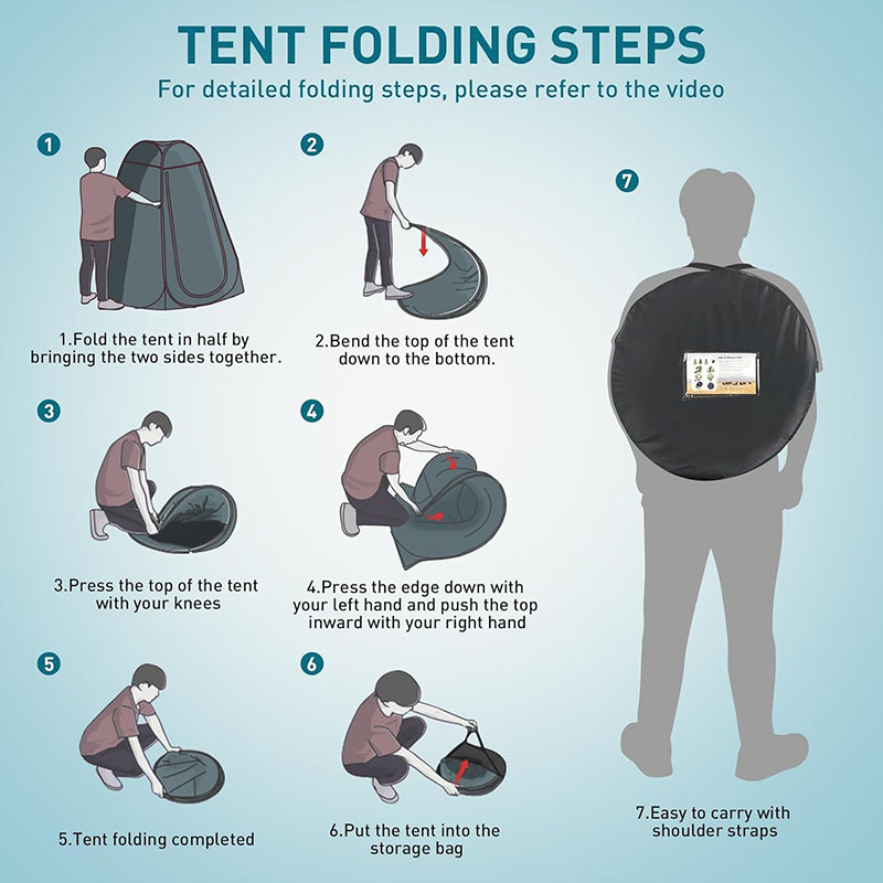 ‌Portable Pop-Up Toilet Tent P - Outdoor Camping Toilet Tent avis et prix