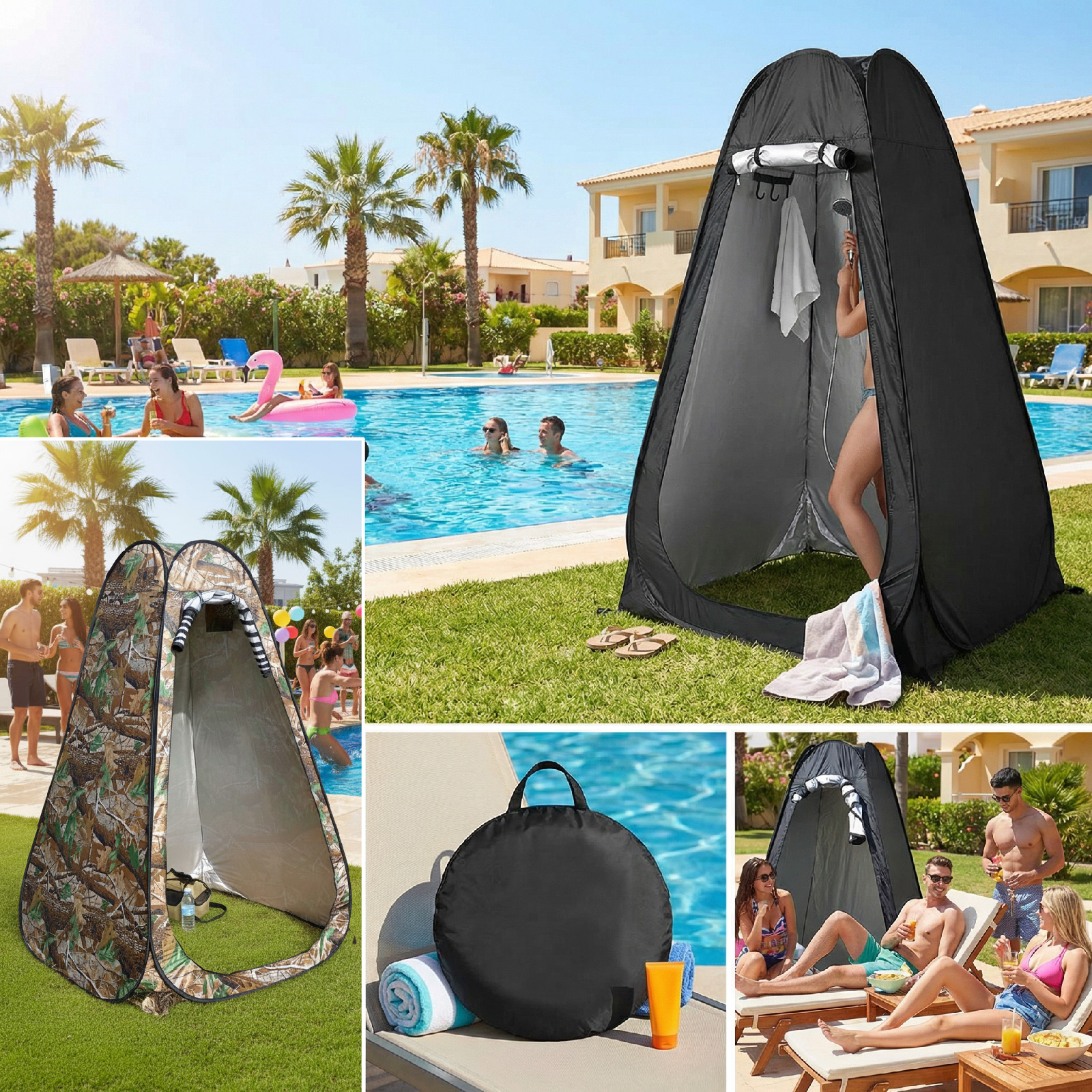 Portable Pop-Up Privacy Tent f - Outdoor Camping Toilet Tent avis et prix