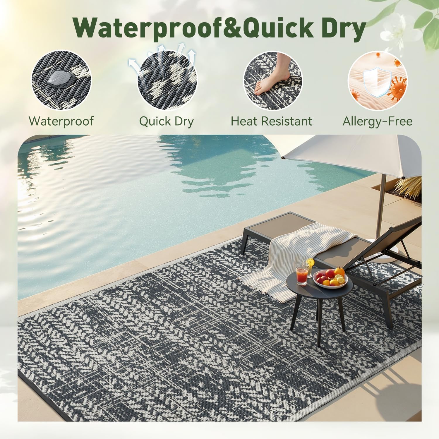 Waterproof Outdoor Rug 8x10 -  - Outdoor Camping Rugs 8X10 avis et prix
