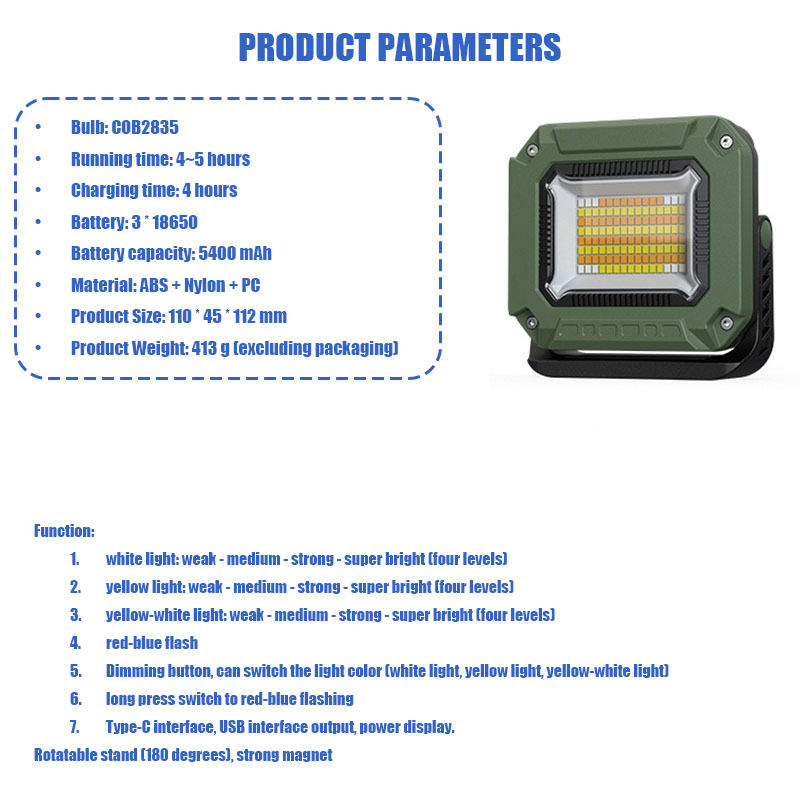 VOLODYMYR LED Camping Tent Lig - Outdoor Camping Tent Waterproof avis et prix