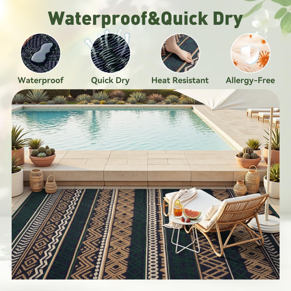 Outdoor Rug Waterproof 8x10 Re - Outdoor Camping Rugs 8X10 avis et prix