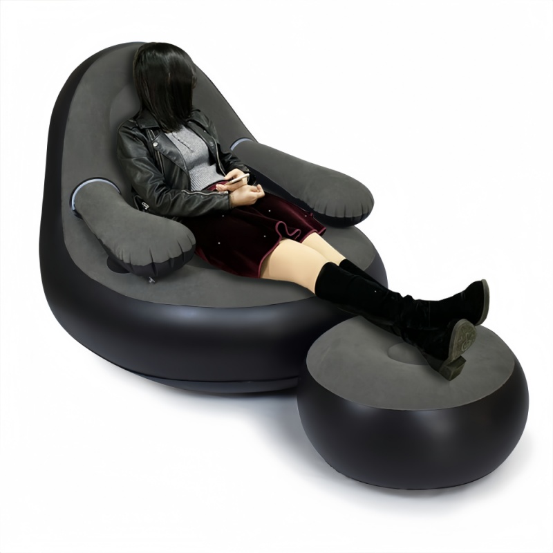 PVC Inflatable Sofa with Armre - Outdoor Camping Chairs Folding avis et prix