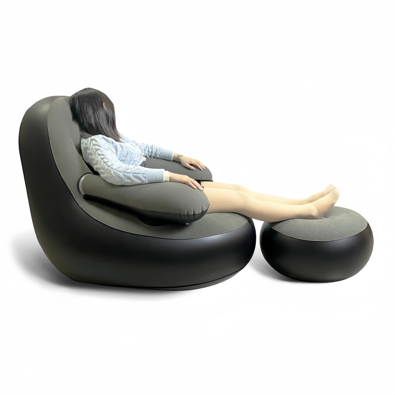 PVC Inflatable Sofa with Armre - Outdoor Camping Chairs Folding avis et prix