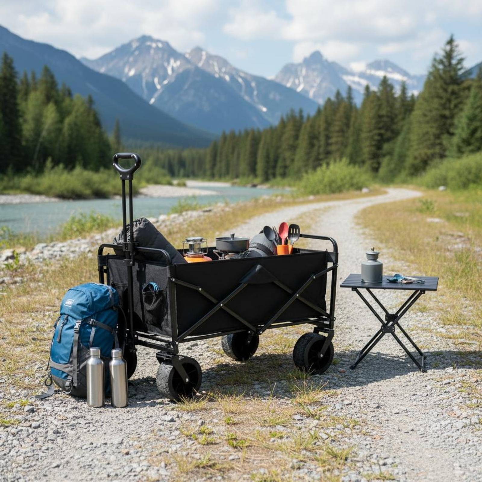 Foldable Camping Wagon Portabl - Jinli Outdoor Camping avis et prix