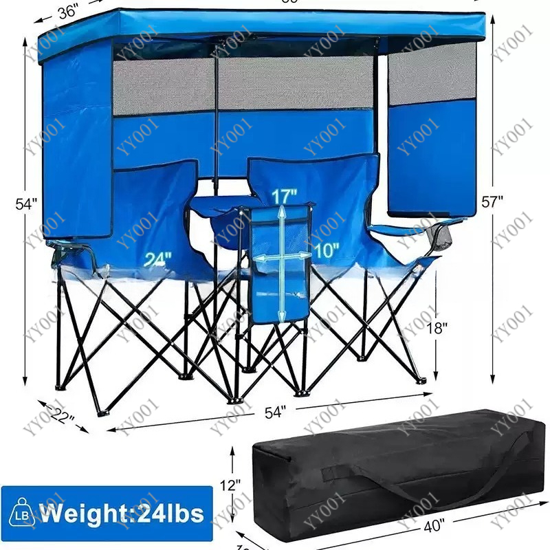 Portable Double Folding Campin - Outdoor Camping Chairs Folding avis et prix
