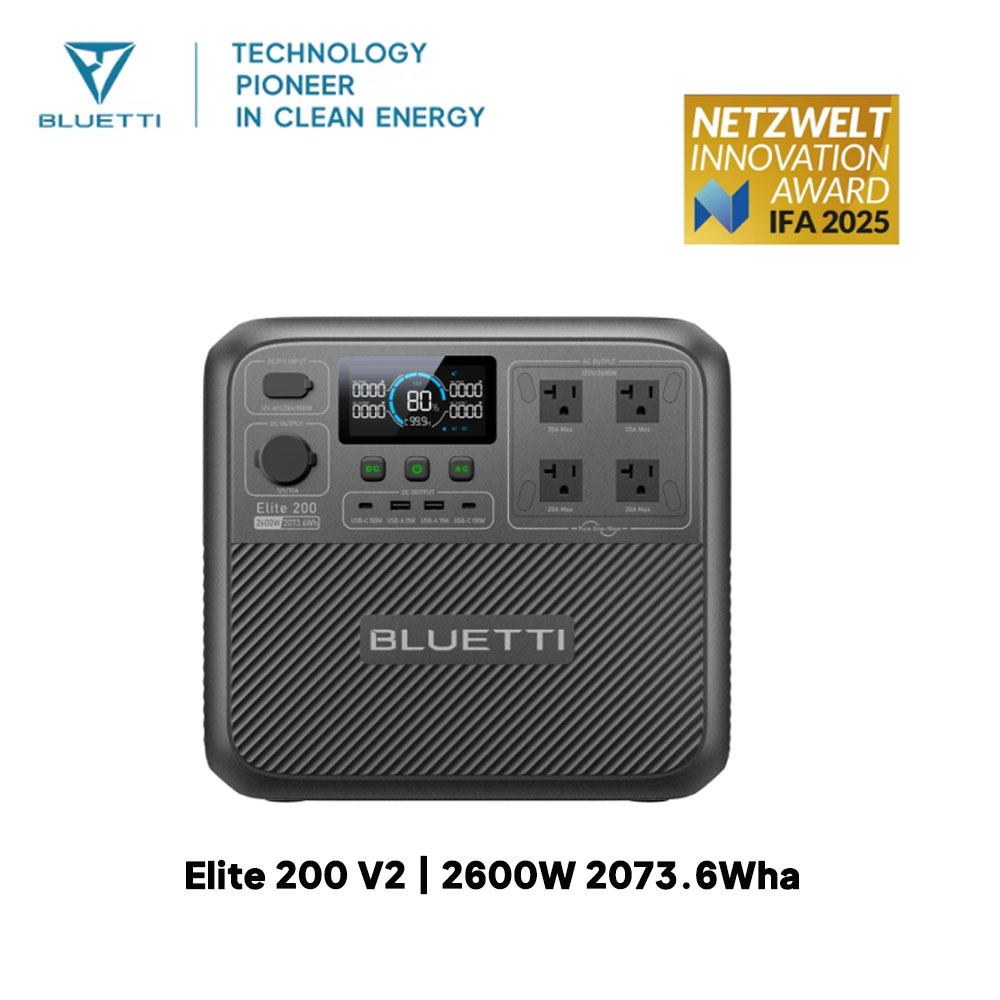 【Renew】BLUETTI Elite 200 V2 Po - Outdoor Camping Outfit avis et prix