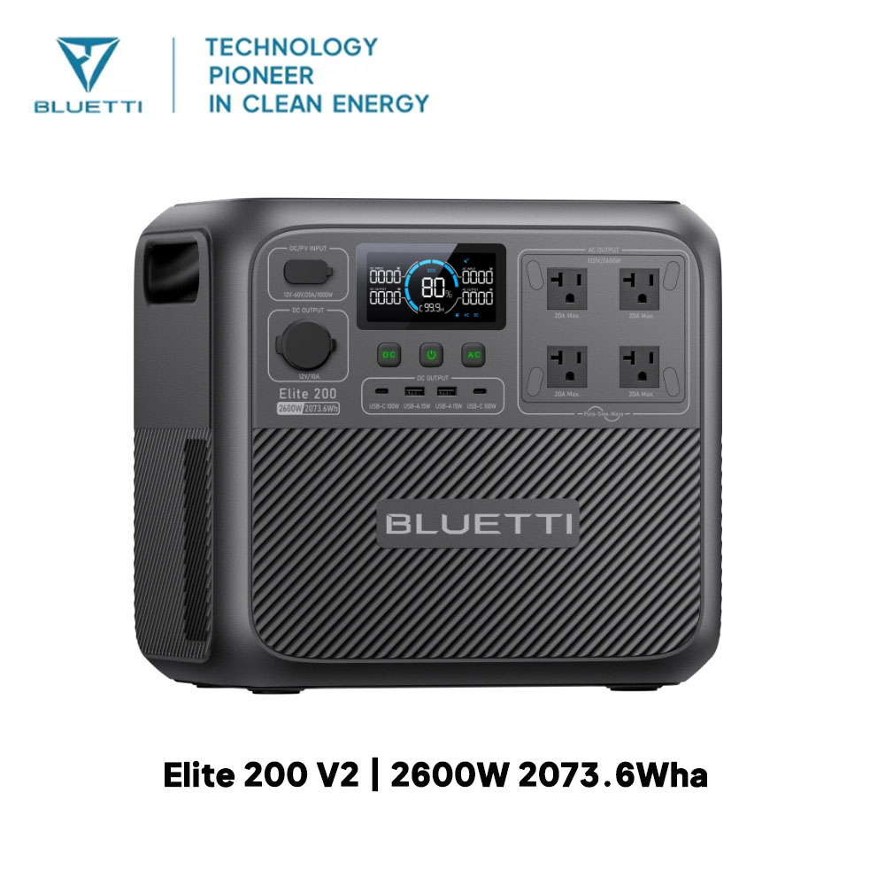 【Renew】BLUETTI Elite 200 V2 Po - Outdoor Camping Outfit avis et prix