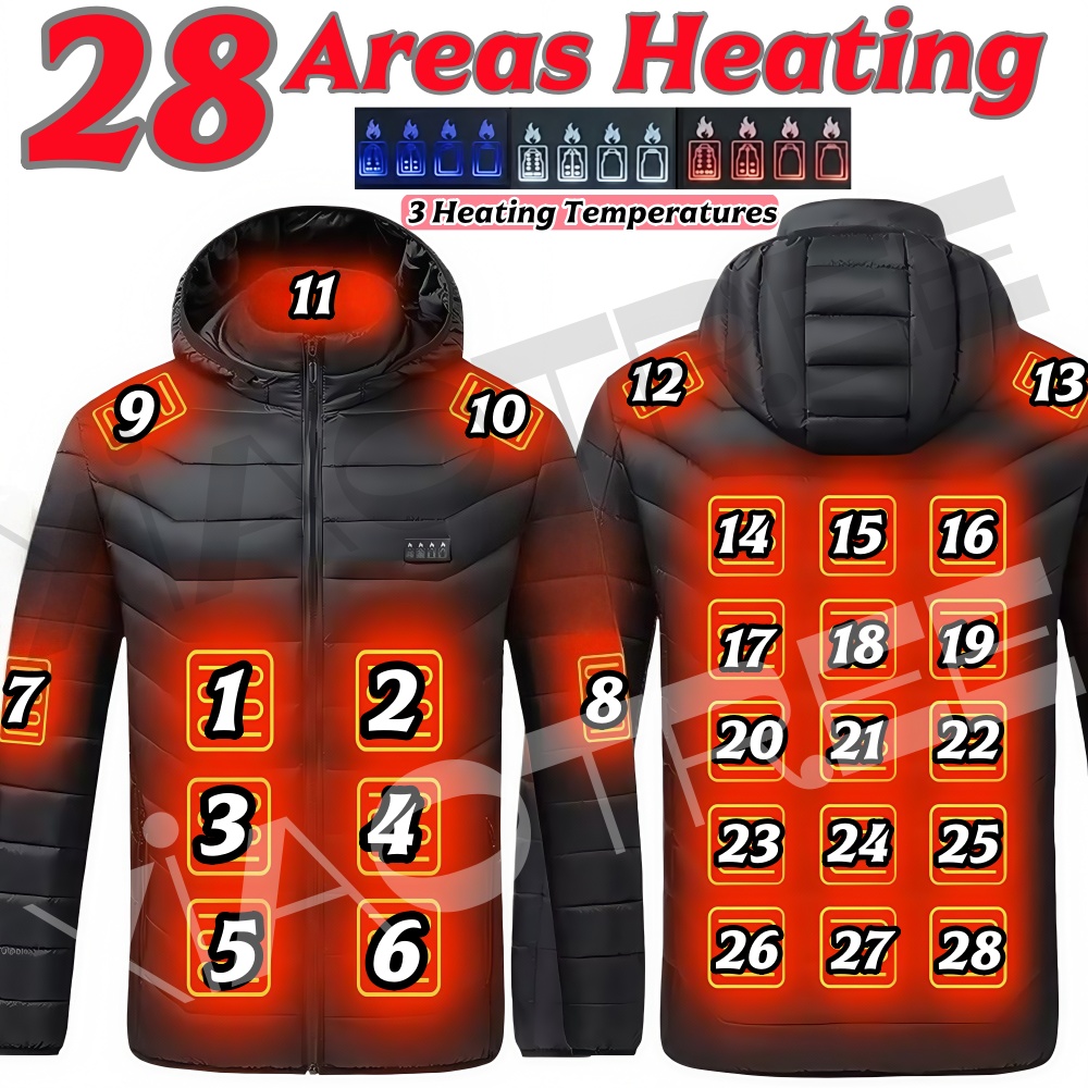 28 Areas Men Women's Heating J - Outdoor Camping Outfit avis et prix
