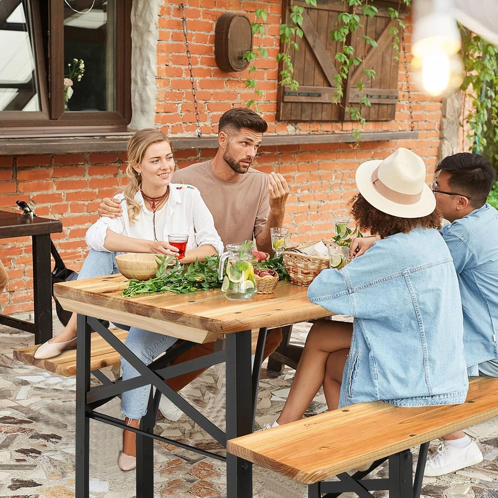 Portable Wooden Picnic Table a - Outdoor Camping Dining Set avis et prix