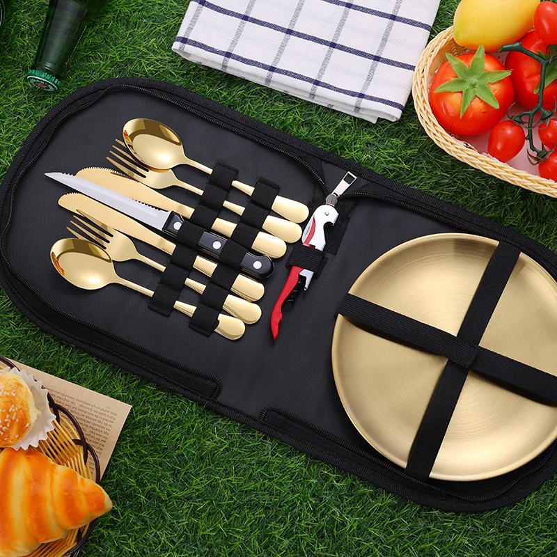 10Pcs Camping Tableware Set 30 - Outdoor Camping Dining Set avis et prix