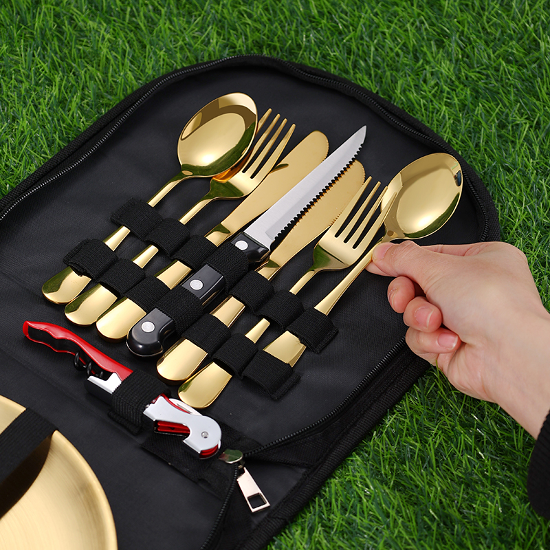10Pcs Camping Tableware Set 30 - Outdoor Camping Dining Set avis et prix
