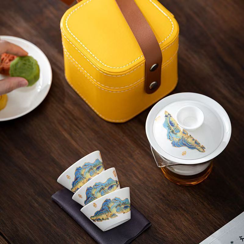Travel Jade White Porcelain Te - Outdoor Camping Kettle avis et prix