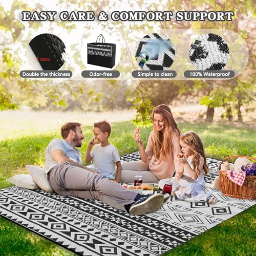 Outdoor 8x10 ft waterproof pat - Outdoor Camping Rugs 8X10 avis et prix