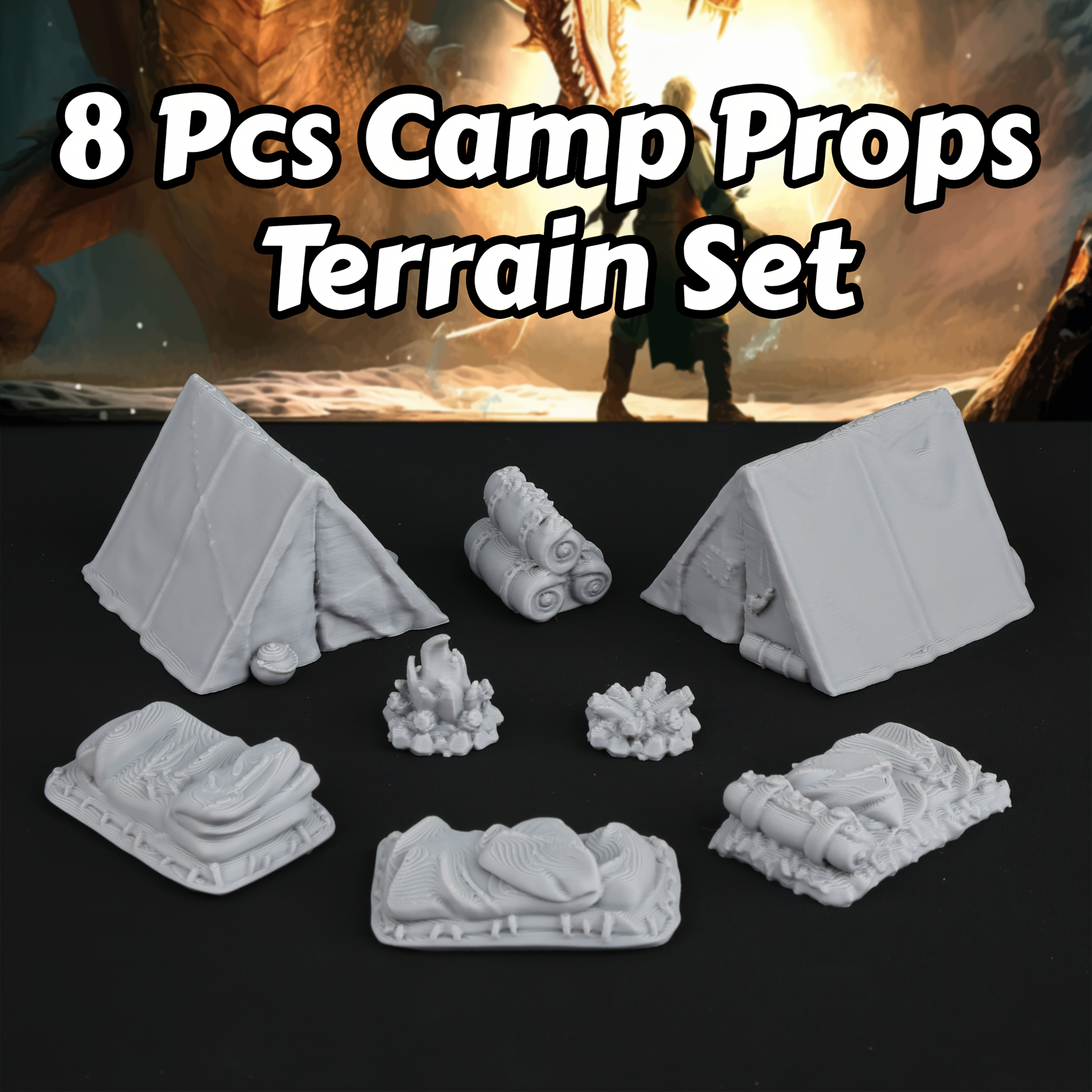 8pcs RPG Adventurer's Camp Min - Outdoor Camping Outfit avis et prix