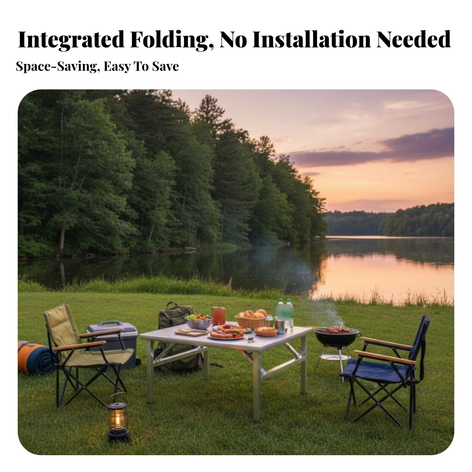 Folding Grill Table Stainless  - Camp Table Folding avis et prix
