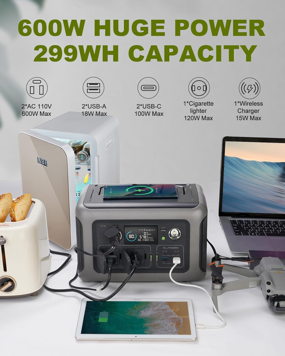 ALLPOWERS Portable Power Stati - Outdoor Camping Outfit avis et prix