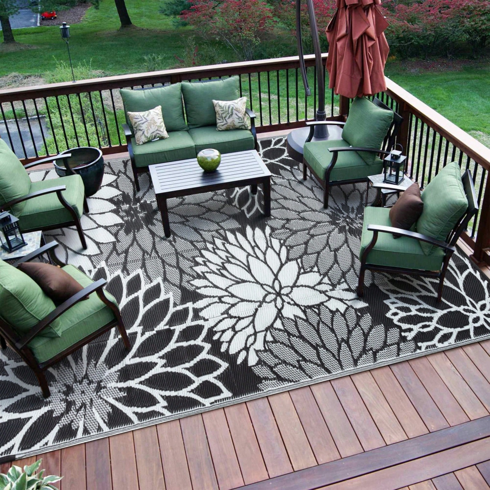 Plant Flowers Outdoor Plastic  - Outdoor Camping Rugs 8X10 avis et prix