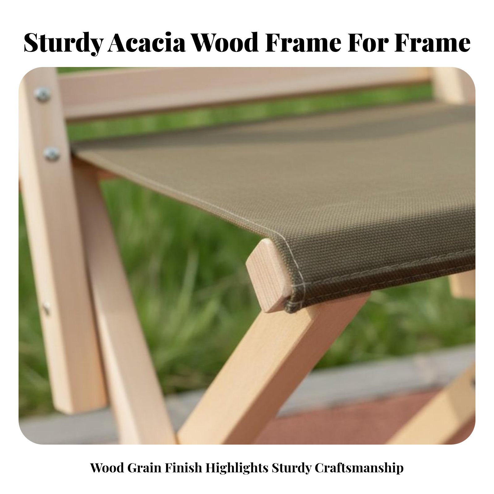 foldable Wooden Stool with spi - Outdoor Camping Meals avis et prix