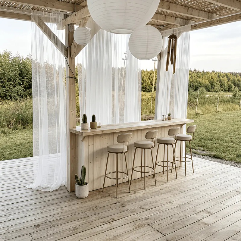 1 Panel Outdoor Curtains with  - Outdoor Camping Venues avis et prix
