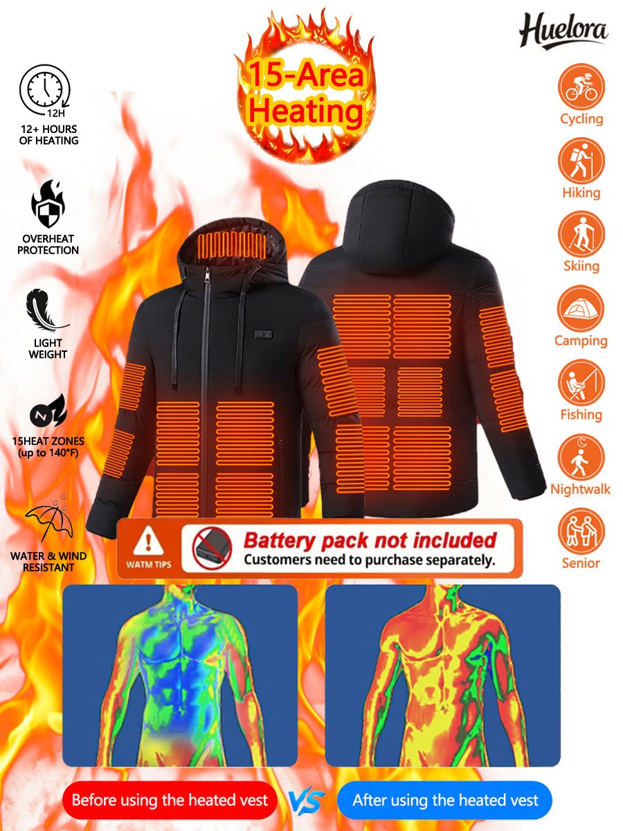 Huelora 11 Area Heated Jacket  - Outdoor Camping Jacket avis et prix