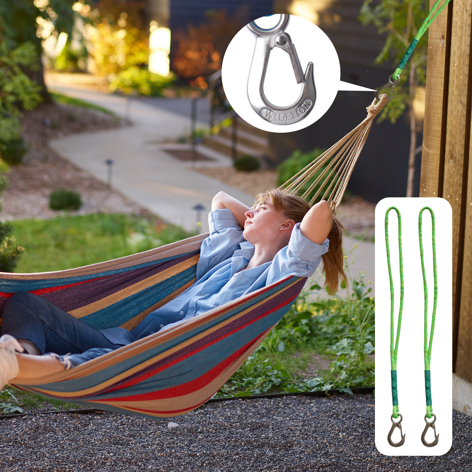 Swing Suspension Strap with He - Camping Hammock avis et prix