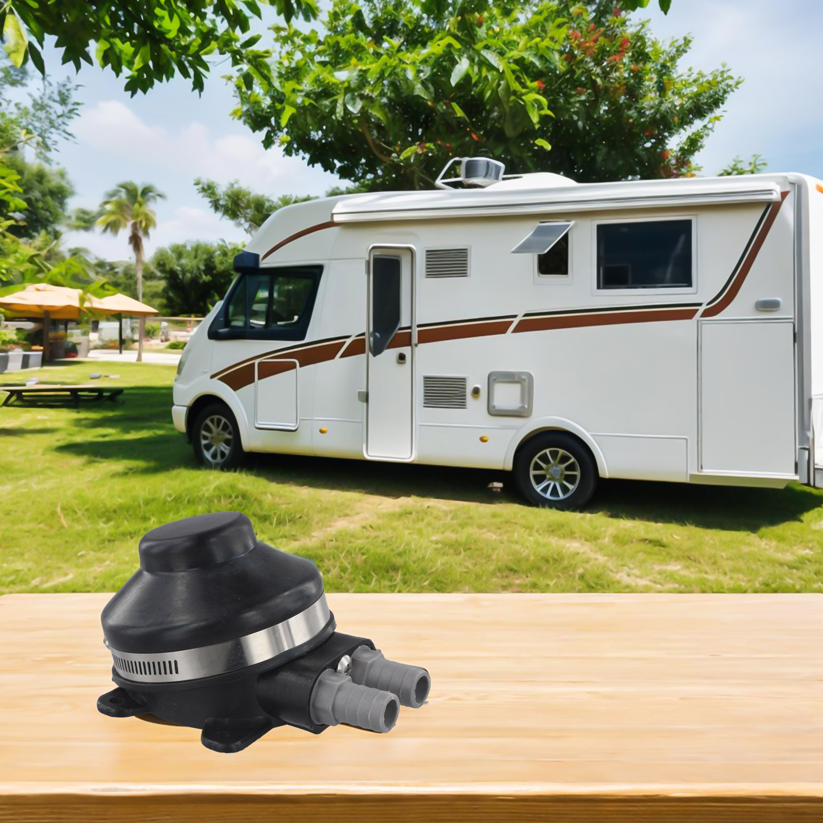 Black Foot Operated Water Pump - Outdoor Camping Toilet Tent avis et prix