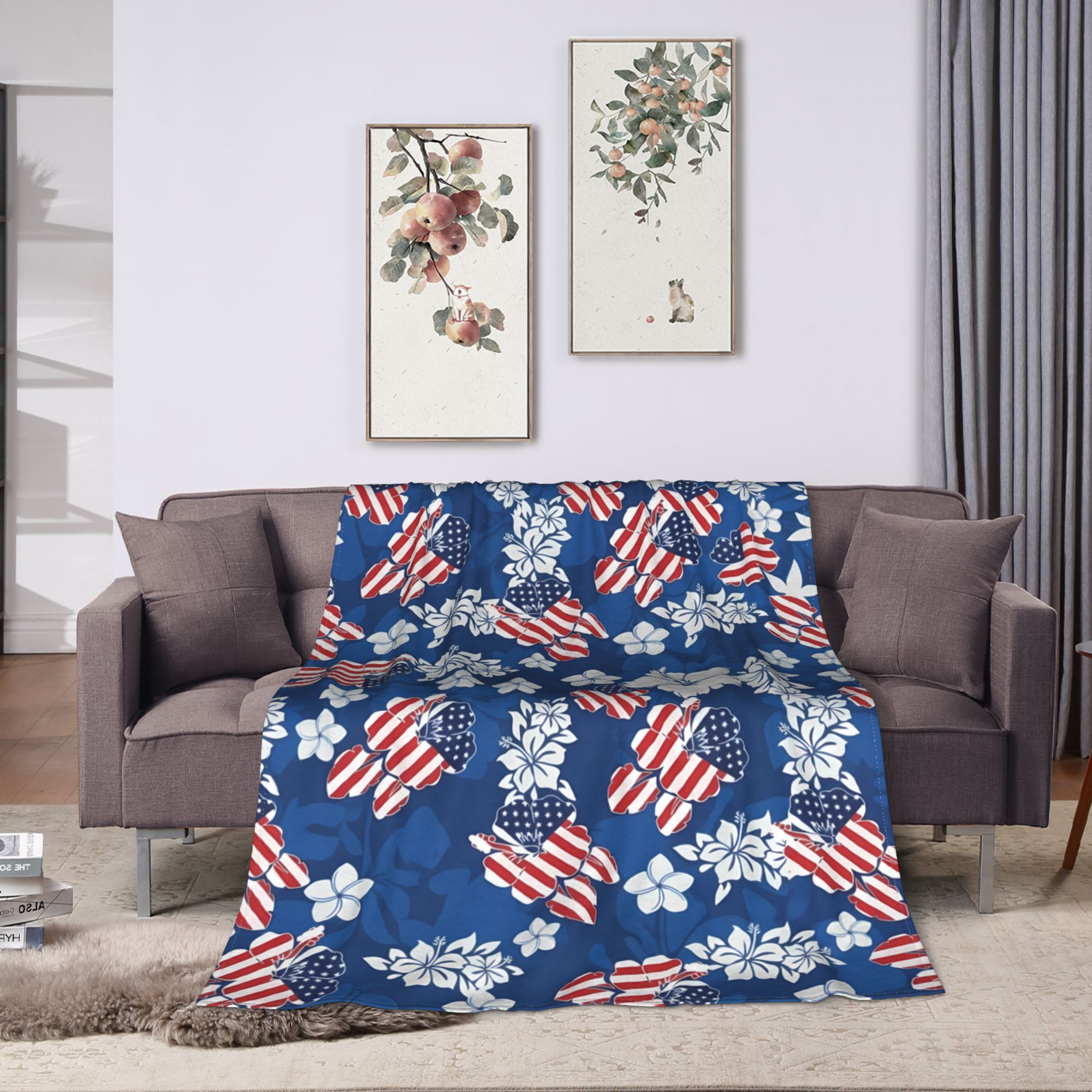 4th of July USA Warm Soft Blan - Outdoor Camping Usa avis et prix